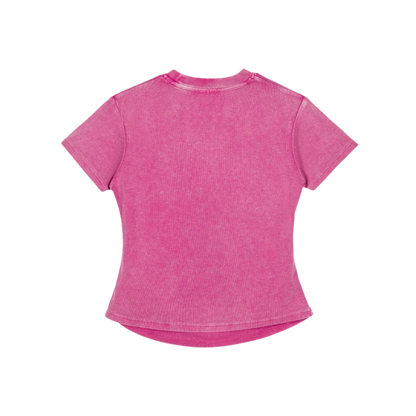 Women's Fitted Tee (Hibiscus)