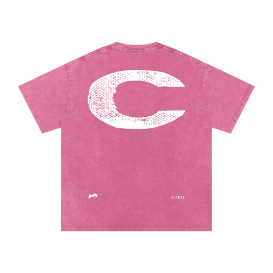 Summer Hue Oversize Tee (Hibiscus)